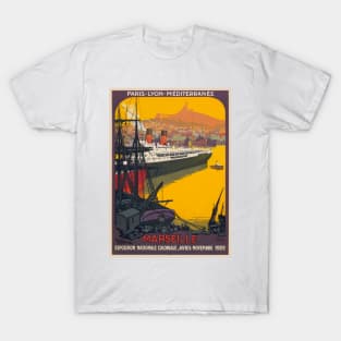 Marseille France Vintage Poster 1922 T-Shirt